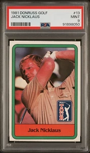 1981 Donruss Golf #13 Jack Nicklaus RC Rookie PSA 9 *MINT* - Bild 1 von 2