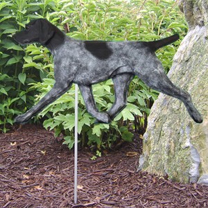 German Shorthaired Pointer Dig Garden Stake