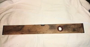 Antique Vintage Stanley Wooden Brass Level 26 Inch Patented 1862 1872 #3 - Picture 1 of 10
