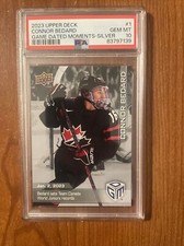 CONNOR BEDARD PSA 10 2023 Upper Deck Game Dated Moments SILVER #1