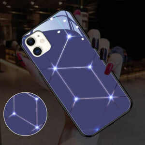 Music Sensitive LED Starlight iPhone Case Cover Tempered Glass Full Protection