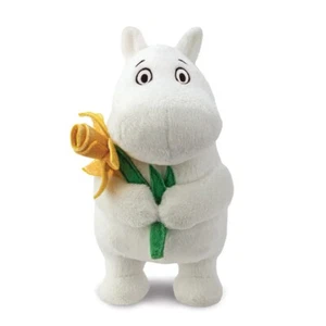 Moomin Standing with Daffodil Plush Soft Toy 17cm BNWTs - Picture 1 of 4