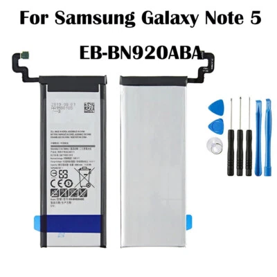 Batería de repuesto interna para Samsung Galaxy Note 5 EB-BN920ABA N920 N920V Foto 1 de 2