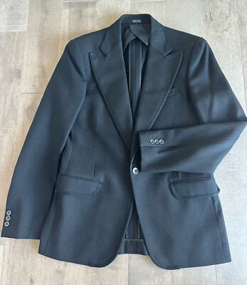 NUEVO SIN ETIQUETAS BLAZER RALPH LAUREN RRL NEGRO 100% LANA TALLA 40R, HECHO EN ITALIA Foto 1 de 4