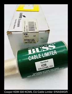 Cooper Bussman - KDM 500kCMIL BUSS Cable Limiter IR: 200kA - New Surplus - Picture 1 of 2