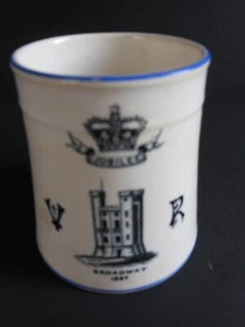 Antique 1887 Broadway  QUEEN VICTORIA GOLDEN JUBILEE Commemorative Mug / Cup - Picture 1 of 8