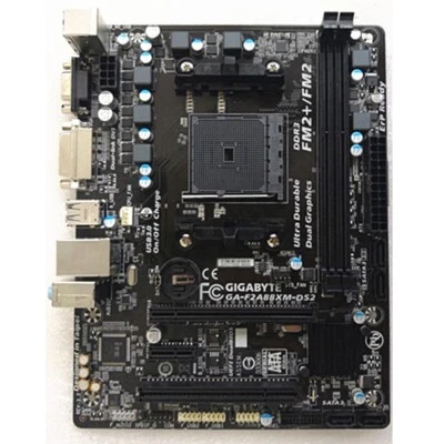 For Gigabyte GA-F2A88XM-DS2 Motherboard Socket FM2/FM2+ DDR3 4×SATA III - Image 1 of 4