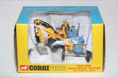 Corgi 74 Ford 5000 Tractor With Trenching Bucket, VNM in Good Box - Image 1 of 4