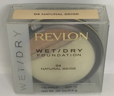 2 Revlon Wet Dry Foundation oil Free  Natural Beige 0.35 oz / 9.9 g - Image 1 of 2