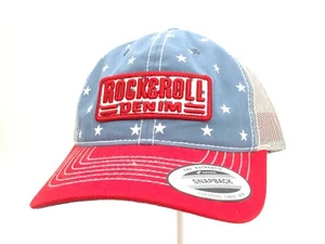 Gorra a presión de malla American Patriot Star de mezclilla Rock & Roll - CBC9509 - Imagen 1 de 7