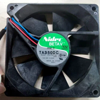 1PC Nidec TA350DC C34709-58 9225 12V 0.50A 9CM cooling fan - Image 1 of 4