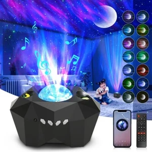 USB LED Star Night Light Music Starry Water Wave LED Projector Light Bluetooth - Picture 1 of 5