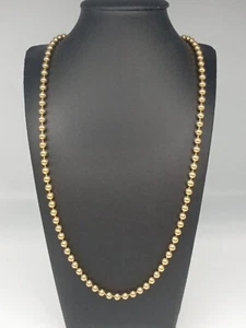 Collar de metal con cuentas de bola tono dorado de 24" Premier Design - Imagen 1 de 7
