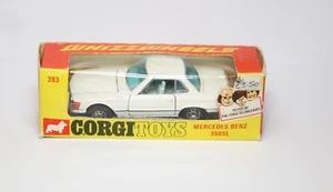Corgi 393 Mercedes Benz 350 SL In Original Box - Very Good Vintage Original - Picture 1 of 11