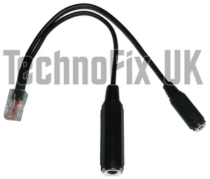 Kabel für Heil Headsets 3,5mm Klinke, 8p8c Modular RJ45 für Icom, AD-1-iCM Äquiv. - Bild 1 von 1