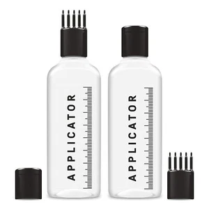 Scalp Hair Root Applicator Bottle with Comb Cap for Applying Oil, Shampoo 2 Pcs - Picture 1 of 6