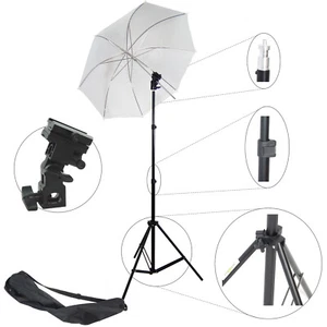 Studioset Studioblitz 968 Blitzhalter Halter+Stativ+Schirm für Blitzgerät Blitz - Bild 1 von 1