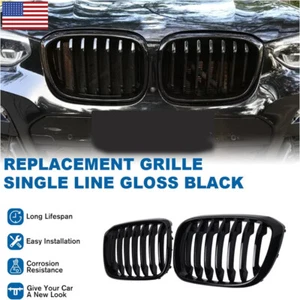 BMW G01 X3 X3M G02 X4 2019 2019 X4 parrilla renal negra brillante - Imagen 1 de 11