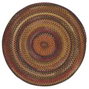 Capel Rugs Kill Devil Hill Wool Country Braided Round Area Rug Antique Multi 900 - Picture 1 of 4