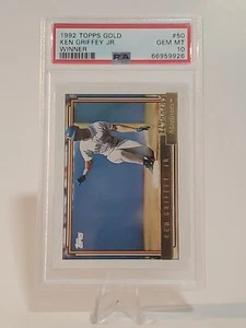 1992 Topps Gold Winner #50 Ken Griffey Jr PSA 10 GEM MINT GOAT 🔥 - Picture 1 of 2