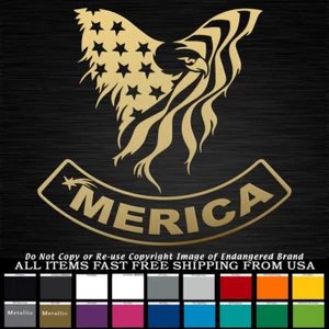 'Merica Eagle Stars and Stripes fishing Patriotic Decal sticker truck  - Picture 1 of 12