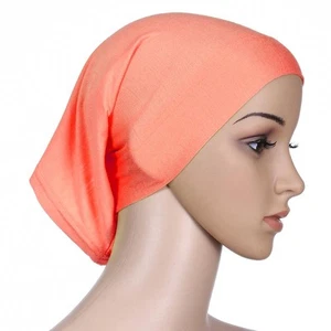 Muslim Women Under Scarf Inner Cap Tube Bonnet Neck Cover Hats Hijab Head Wrap - Picture 1 of 32