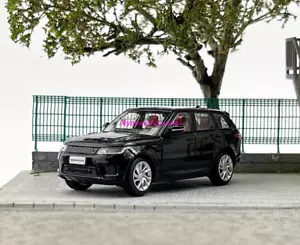 WHELART 1:64 2018 Black Range Rover Sports SUV Model Diecast Metal Car - Picture 1 of 9