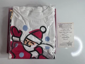 1996 USPS Christmas Santa 32 Cents Stamp Tultex XL White T-shirt - Picture 1 of 6