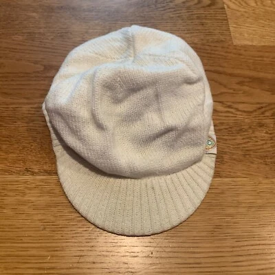 Chapéu de malha The Children's Place bege branco creme macio inverno outono meninas 10-14 Y2K - Imagem 1 de 4