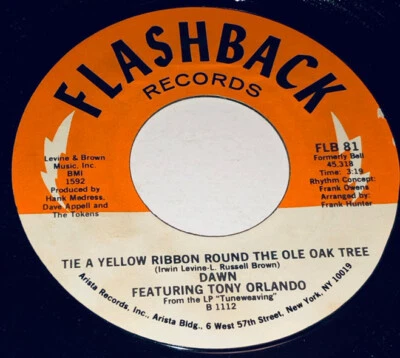 Tony Orlando & Dawn Tie A Yellow Ribbon Town The Old Oak Tree / 45 Rpm / 231X2 - Image 1 of 4