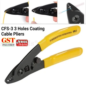 3-Hole Professional Fibre Optic Stripper Fiber Optic Stripper stripping pliers - Picture 1 of 16
