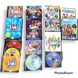 Die Sims 1-4 PC Spielepaket 15 Spiele Lot Erweiterungspacks!!Beschreibung lesen!! - Bild 1 von 3