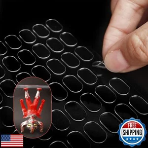 Clear Sticky Tack Putty 600Pcs, Removable Non Strong Adhesive Sticky Dots, Do - Picture 1 of 5