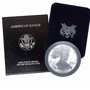 American Silver Eagle Proof 1994 Uncirculated $1 Coin OGP & COA Lowest Montage - Picture 1 of 13