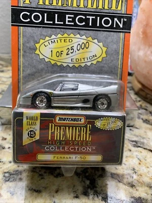 Matchbox Premiere Collection 1/25,000 Ferrari F50 Silver 🔥🔥 - Image 1 of 4