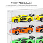 For Desktop Bedroom Home Shop Toy Car Display Case Clear 8 Compartments Tidy