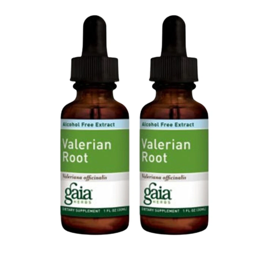 ** 2 упаковки ** травы Gaia - жидкость для корня валерианы (1 унция) - Изображение 1 из 2