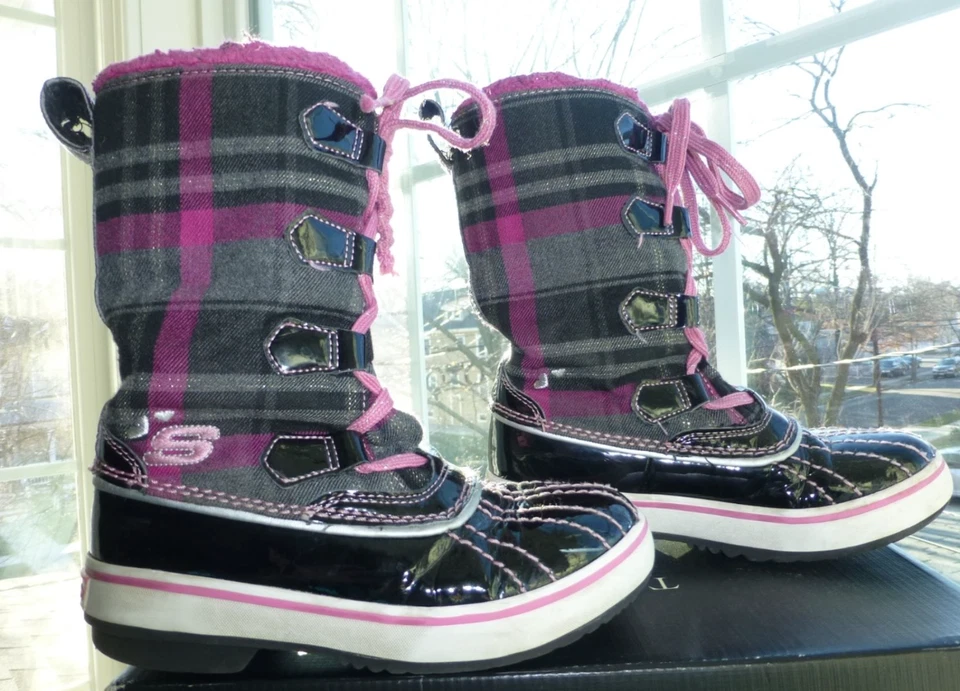 JUSTICIA Niñas Highlander Safari Glitz AISLADO BOTAS DE NIEVE ZAPATOS 10 12 13 2 4 6 Foto 1 de 1