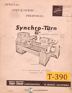 True Trace Synchro Turn Control B8121, B8131 B8141 lathes Operation Elect Manual - Picture 1 of 3