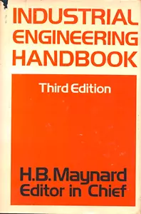 Industrial Engineering Handbook Third Edition H B Maynard - Picture 1 of 1