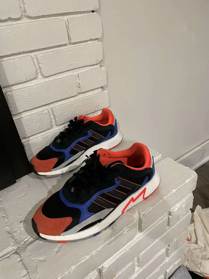 Adidas Tresc Run Solar Red Hi-Res Blue. Great Shape. Fast Shipping. Size 10 - Image 1 of 4