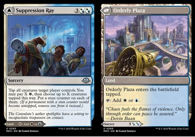 x1 Suppression Ray // Orderly Plaza - Modern Horizons 3 - NM - MTG - Image 1 of 1
