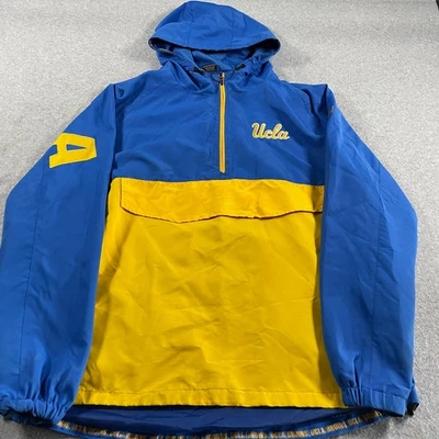 Chaqueta Colosseum UCLA 1/4 Cremallera Para Hombres 2XL Azul Deletrear Back Hit Deportes Universitarios Foto 1 de 4