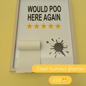 Funny Metal Bathroom Sign Text Toilet Wall Plaque Art Vintage Home Decor Humour - Picture 1 of 3