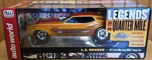 1971 FORD MUSTANG LA HOOKER FUNNY CAR AUTO WORLD 1:18 SCALE DIECAST MODEL CAR - Picture 1 of 4