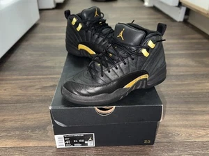 Air Jordan 12 Retro (GS) Black Taxi Sneakers Size 4.5Y / 6 Women’s Clean - Picture 1 of 9