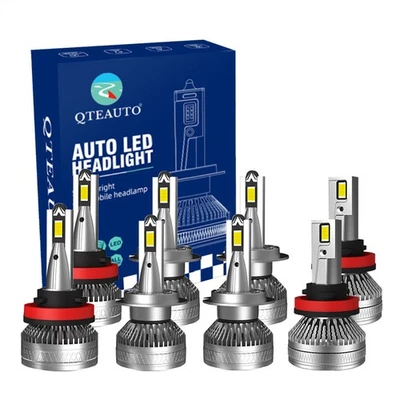 8PC H8H9/H11 H7 LED Daytime Running High Low Beam Fog Light For 2012-2015 BMW X1 - Image 1 of 4