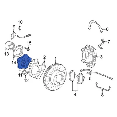 For Porsche Boxster 2000-2004 Porsche 99134160503 Front Wheel Hub - Image 1 of 3