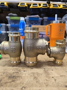 3 Legend Valves  105-008NL 2" 105-006NL 1.25" 105-007NL 1.5" Press No Lead  NEW - Picture 1 of 1