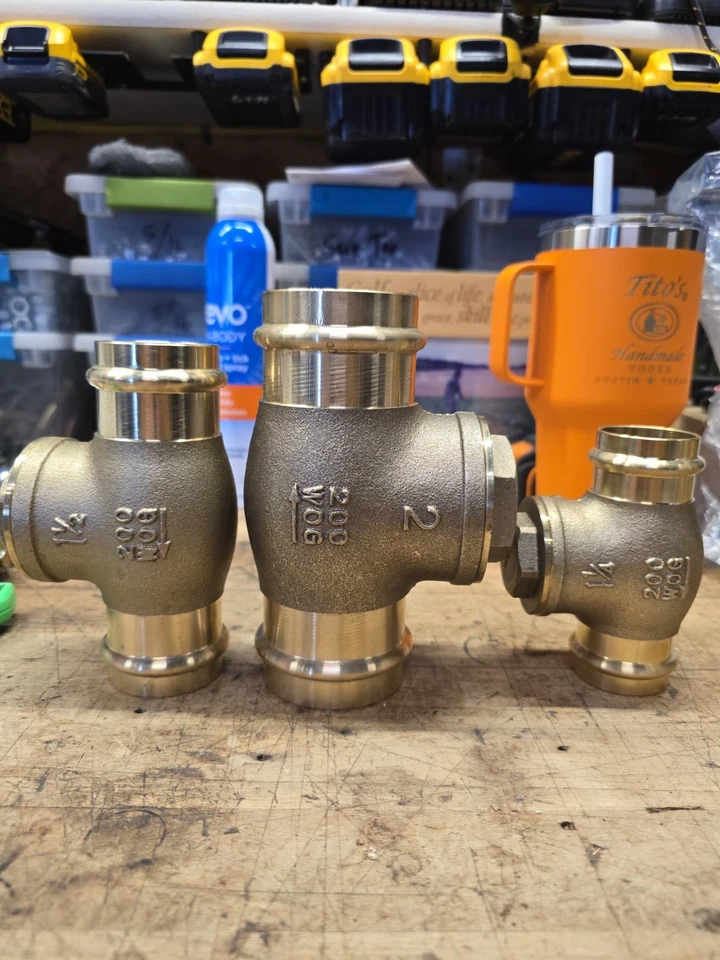 3 Legend Valves  105-008NL 2" 105-006NL 1.25" 105-007NL 1.5" Press No Lead  NEW - Image 1 of 1